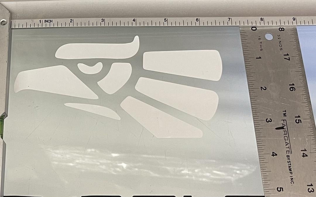 Hecho En Mexico Eagle Logo White Vinyl Sticker