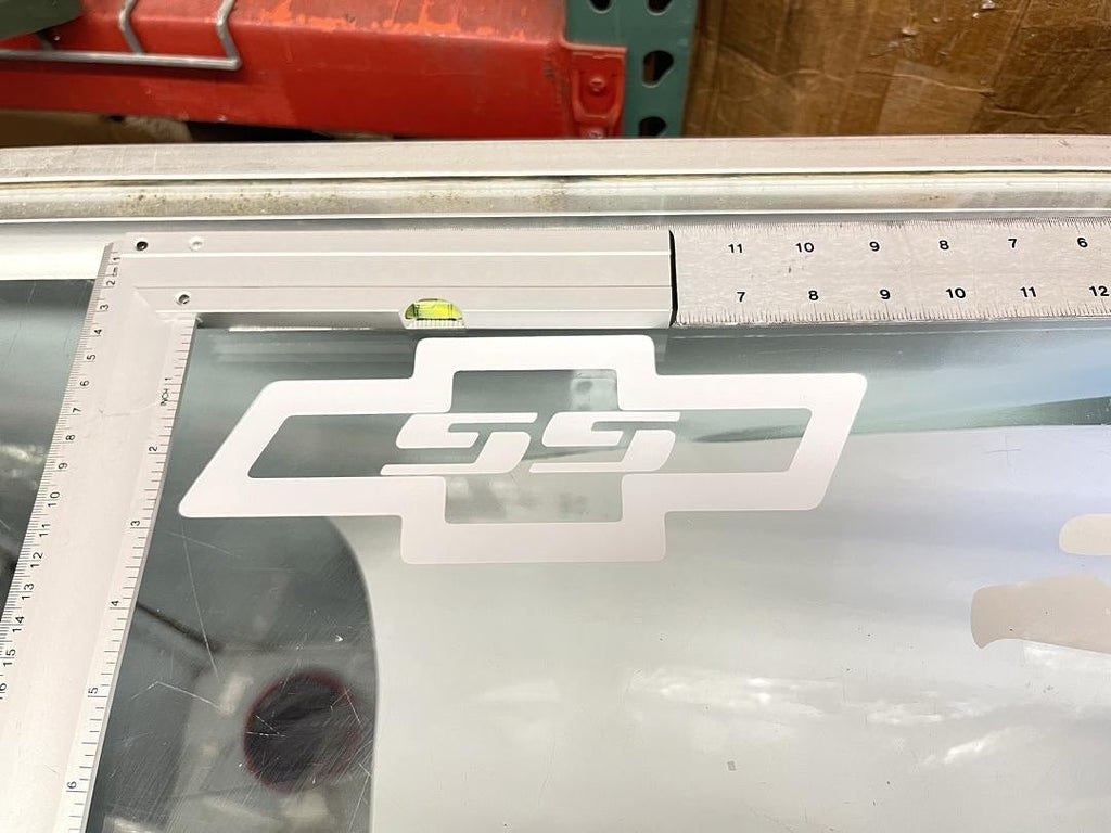 White Chevy SS Vinyl Sticker
