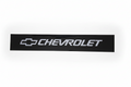 Grey GY Chevrolet Grey Lettering Blk Background Vinyl Sticker