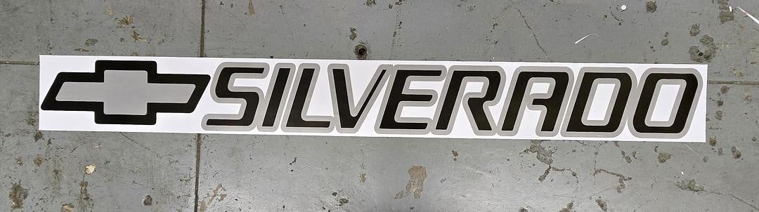 Tailgate Blk W Grey Vinyl Sticker