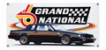 Black Buick Grand National Automotive Wall Poster, 38 x 18 in, Garage and Man Cave Decor - product view
