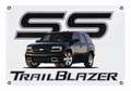 Black 2006-2009 Chevrolet Trailblazer SS Automotive Wall Banner, 30 x 21 in, Garage and Man Cave Decor - product view