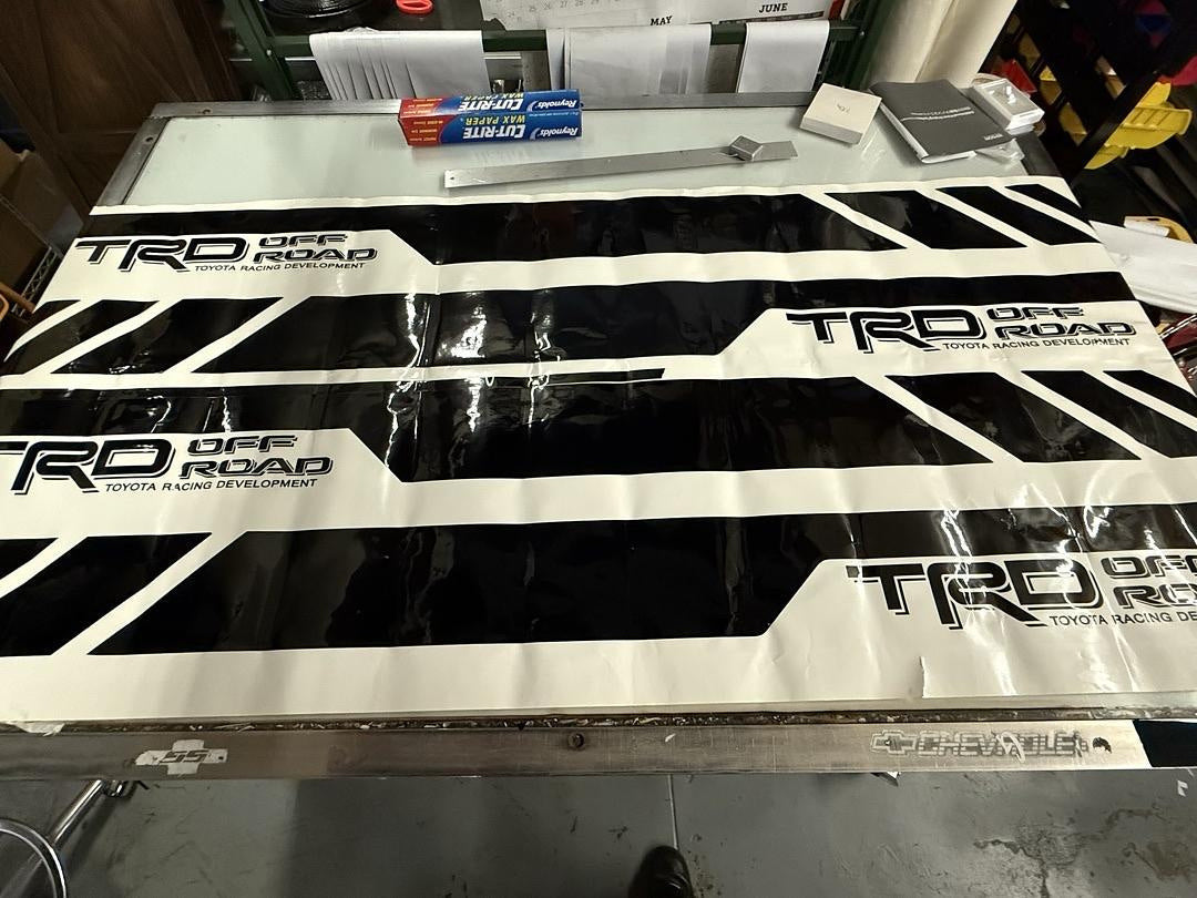 Toyota Tacoma TRD Off Road Black 4 Door Crew And Ext Cab Vinyl Sticker