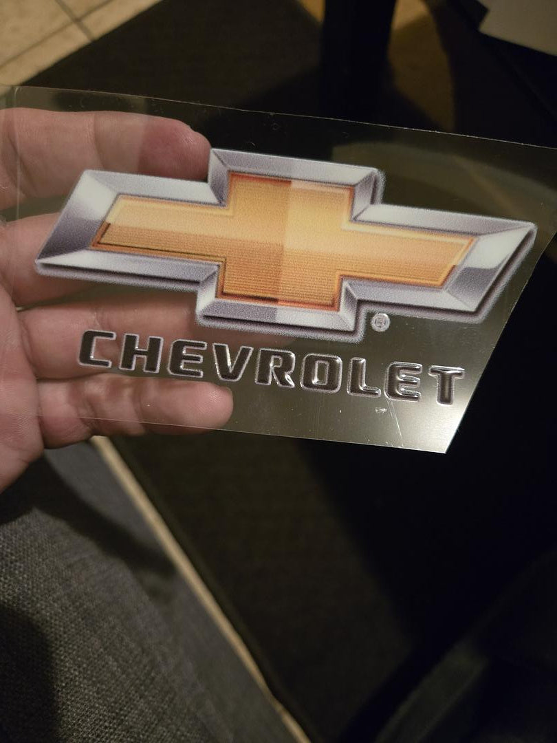 Chevrolet Emblem UV Sticker