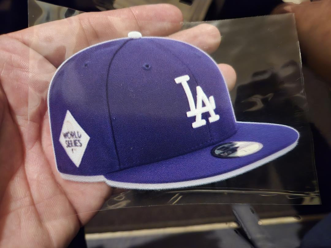 Dodger Hat UV Sticker