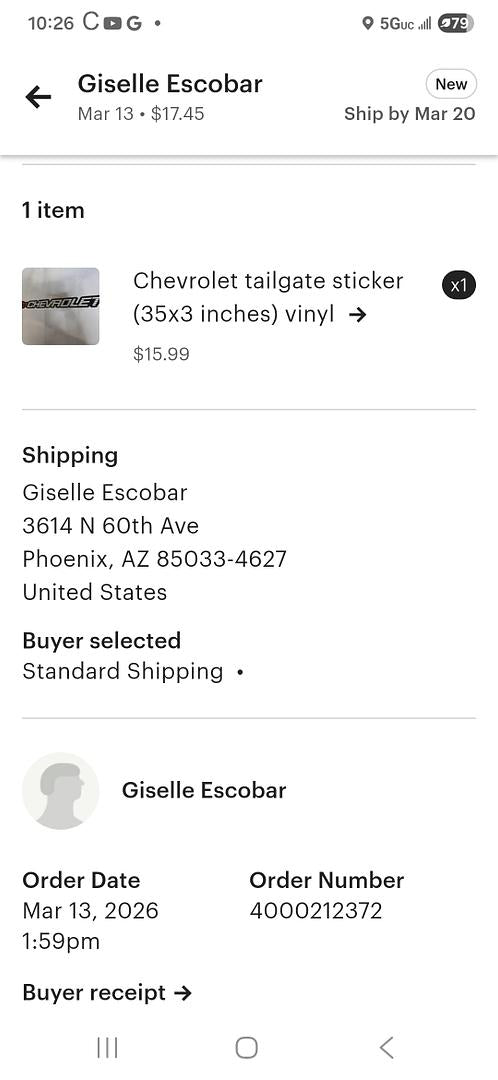New Size Tailgate Vinyl Sticker
