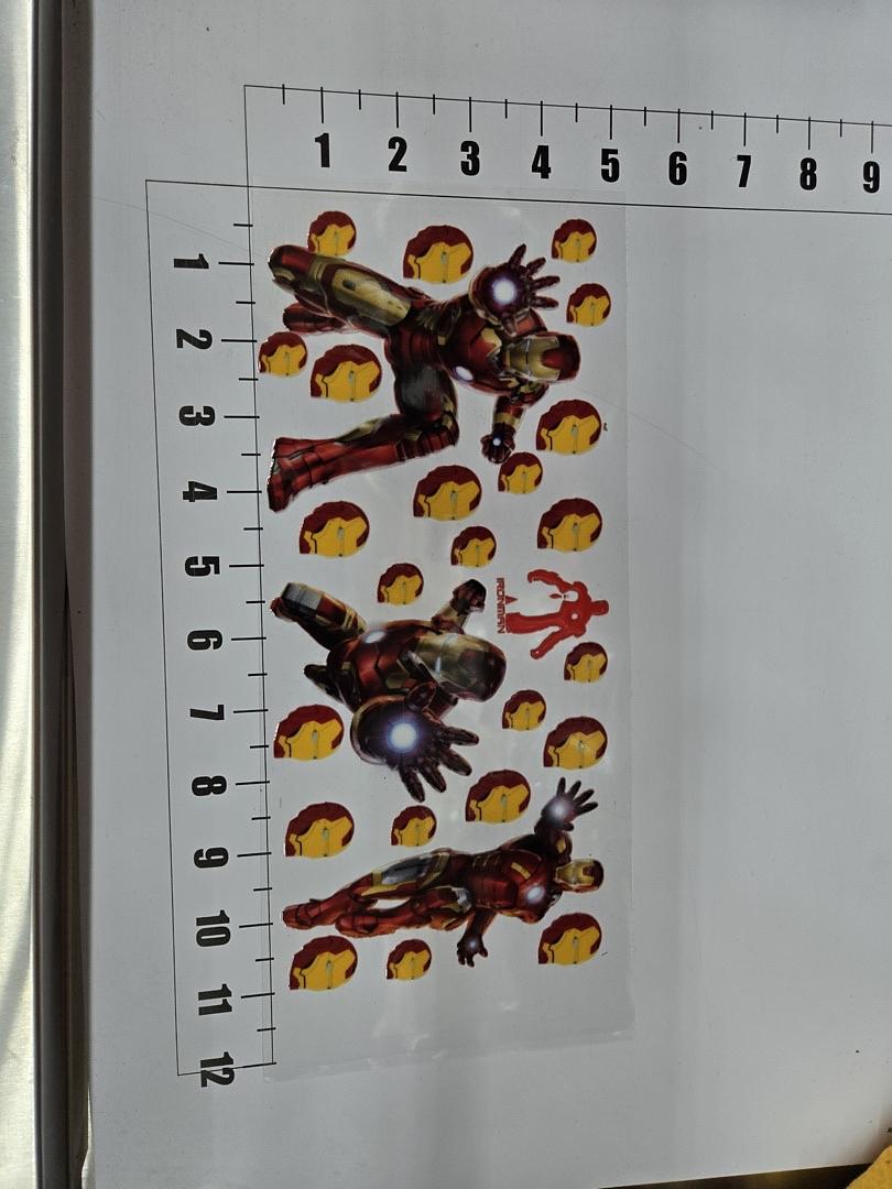 Iron Man UV Sticker