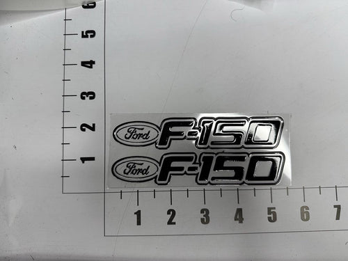2 Pcs Ford F-150 Black UV Sticker