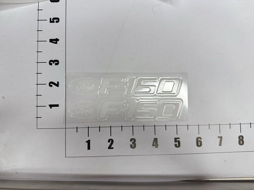 2 Pcs Ford F-150 White UV Sticker