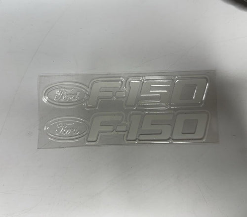 2 Pcs Ford F-150 White UV Sticker