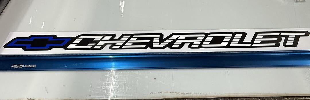 Blue Chevrolet C/k Tailgate Vinyl Sticker