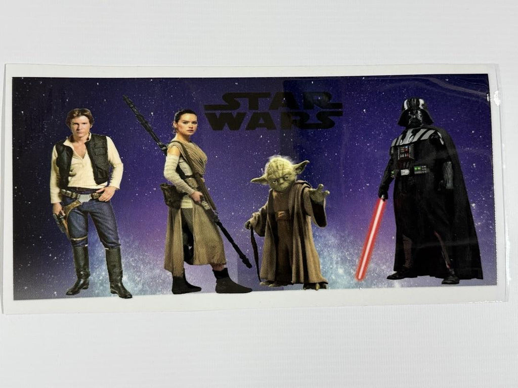 Star Wars Yoda Luke Leah Darth Vader UV Sticker