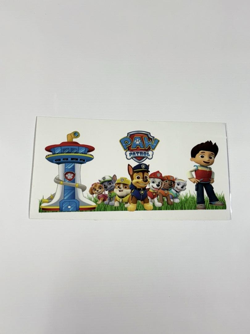 Paw Patrol Rubble Sky Rocky Marshall Zuma UV Sticker