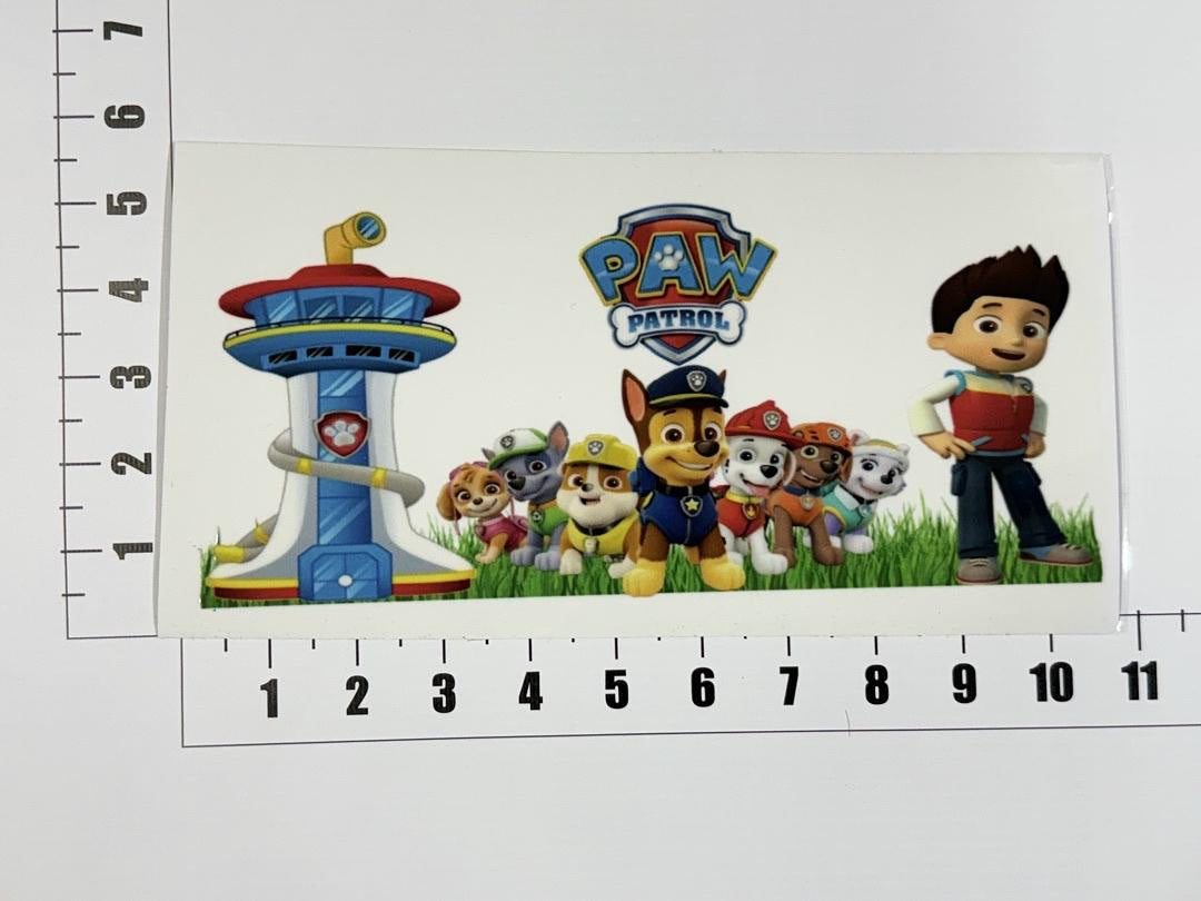 Paw Patrol Rubble Sky Rocky Marshall Zuma UV Sticker