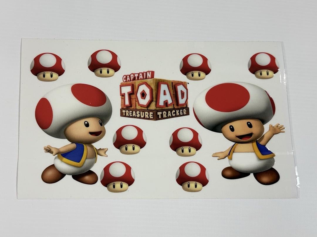 Toad Super Mario Bros UV Sticker