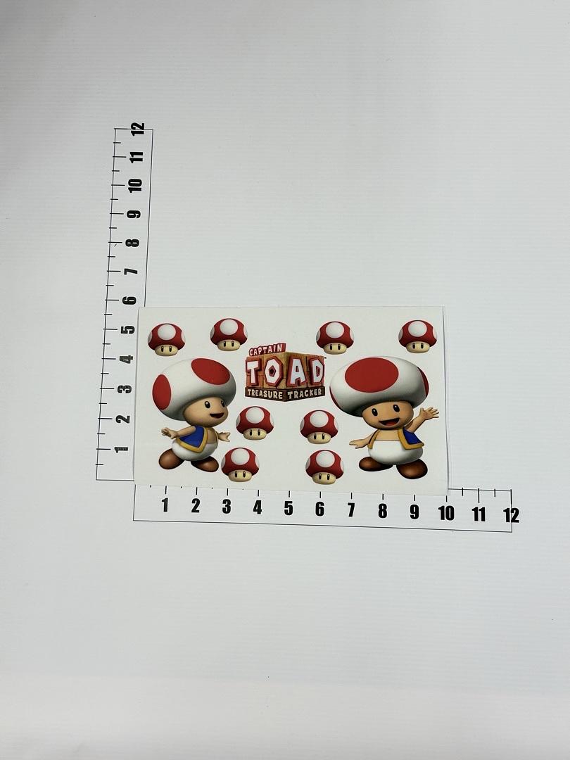 Toad Super Mario Bros UV Sticker