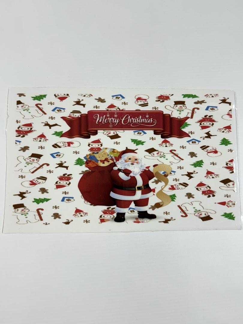 Merry Christmas Santa Claus Presents UV Sticker
