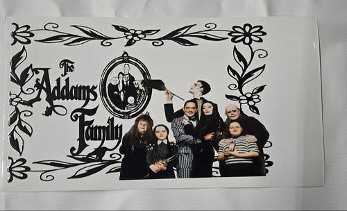 Adams Family Mortice Wednesday Gomez UV Sticker