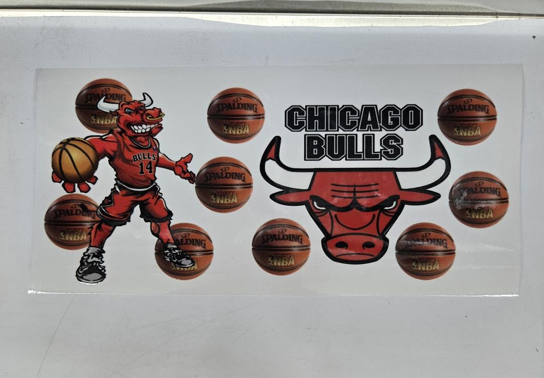 Chicago Bulls Basketball UV Sticker