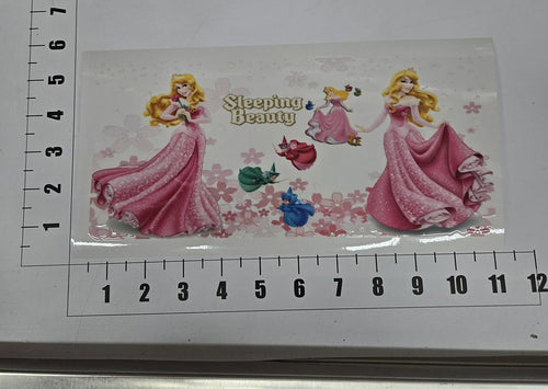 Aurora Sleeping Beauty Pink Dancing UV Sticker