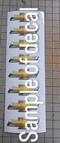 Center Rim Chevrolet 8pcs UV Sticker