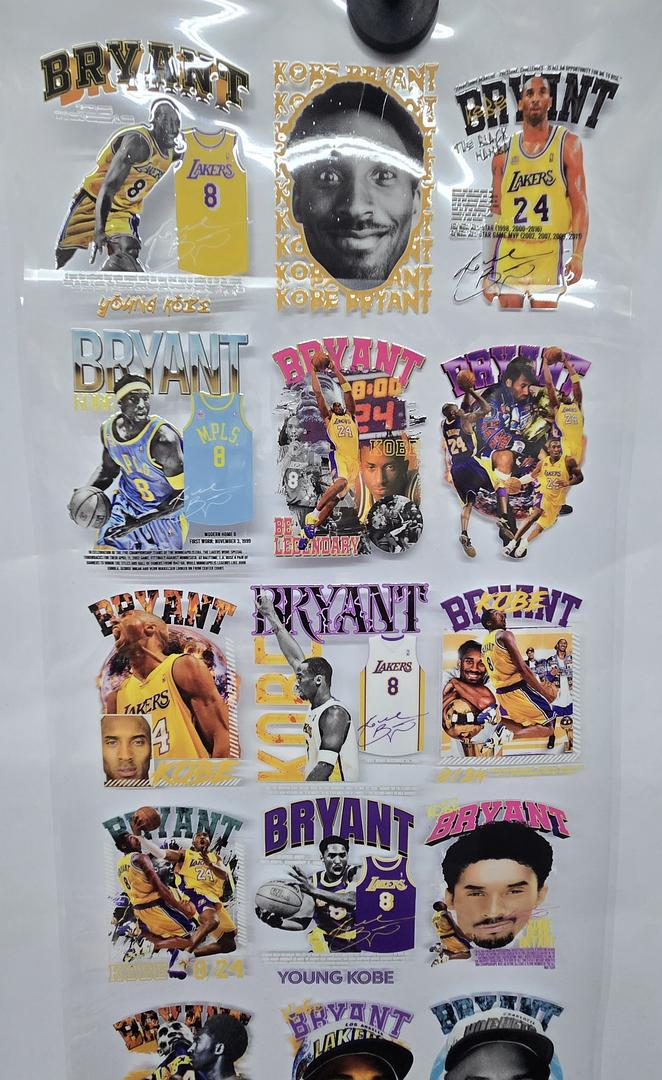 Kobe 42 Pcs 3.5 Each Pcs UV Sticker
