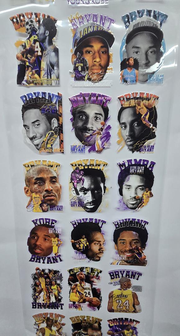 Kobe 42 Pcs 3.5 Each Pcs UV Sticker