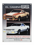 Chevrolet El Camino SS Magazine Automotive Wall Poster, 24 x 18 in, Garage and Man Cave Decor - product view