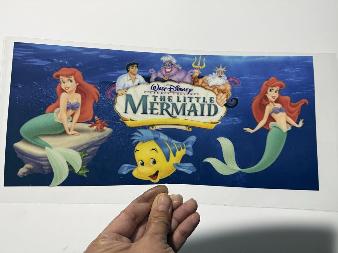 Ariel The Little Mermaid Flounder Ursula UV Sticker