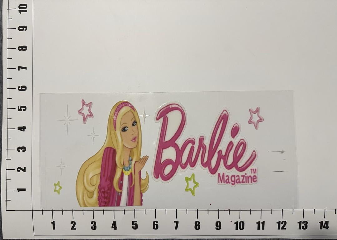 Barbie Magazine UV Sticker