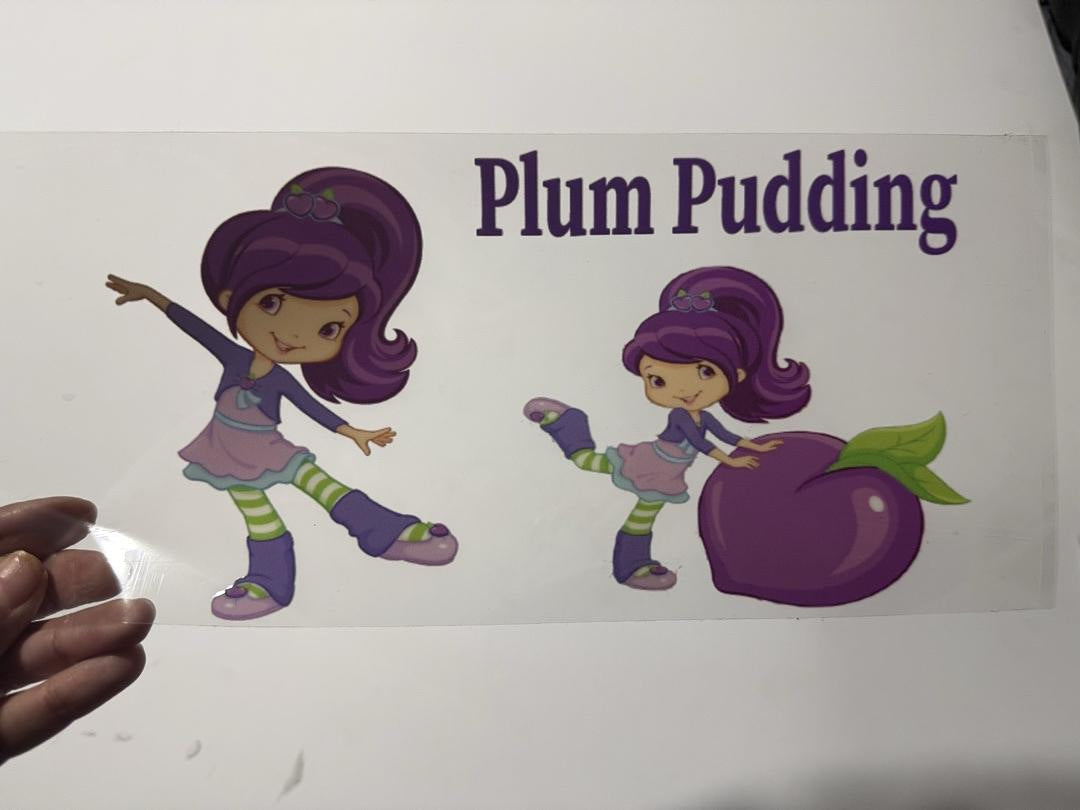 Plum Pudding UV Sticker