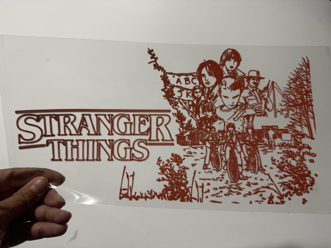 Stranger Things Artwork UV Sticker