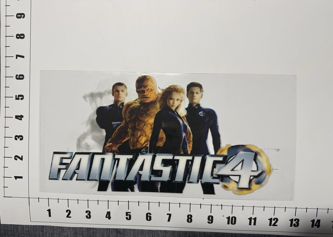 Fantastic 4 Reed Sue Johnny Ben UV Sticker