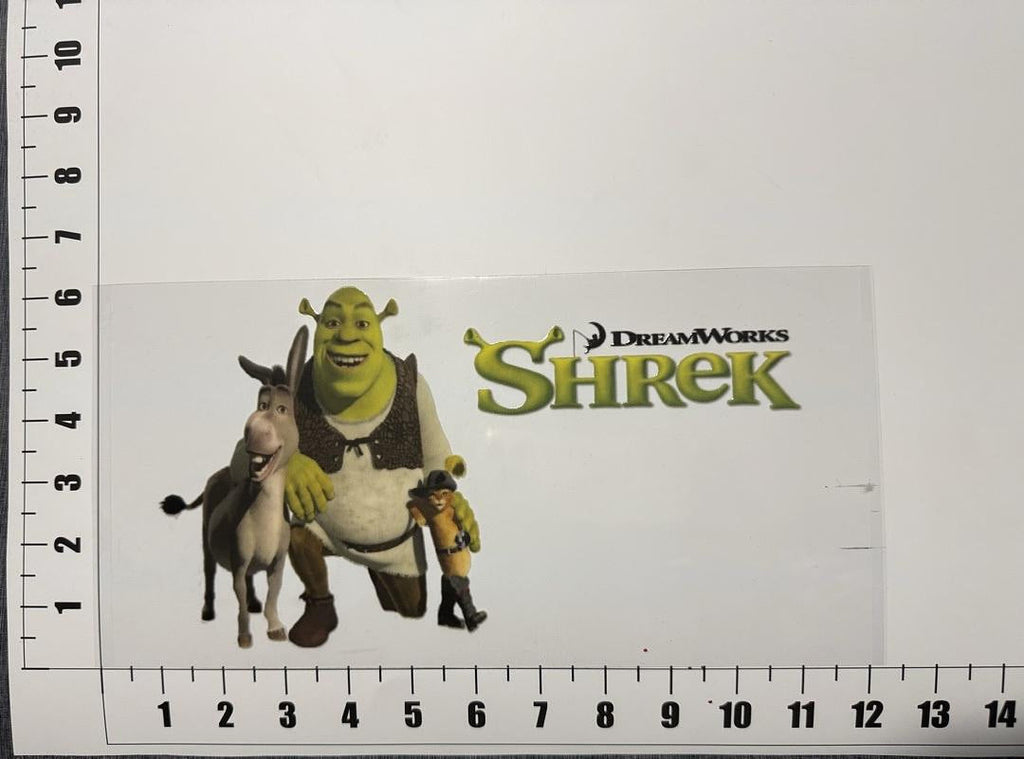 Shrek Donkey And Puss Boots UV Sticker
