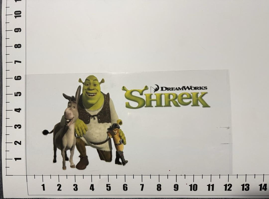Shrek Donkey And Puss Boots UV Sticker