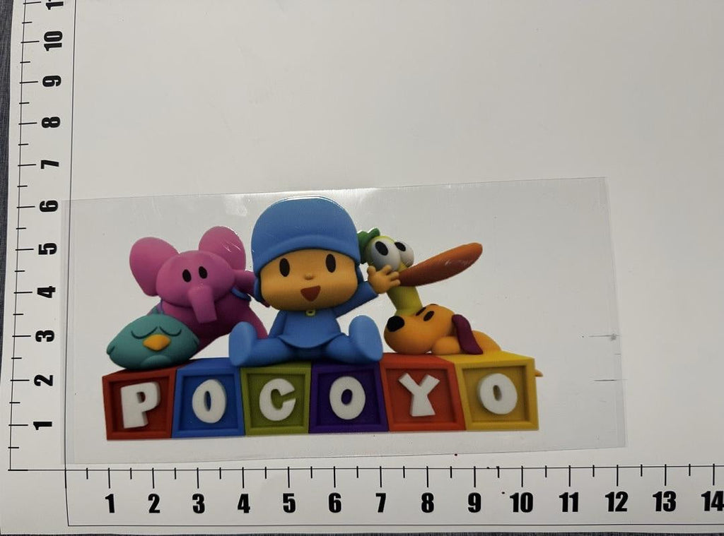 Pocoyo Pato And Elly UV Sticker
