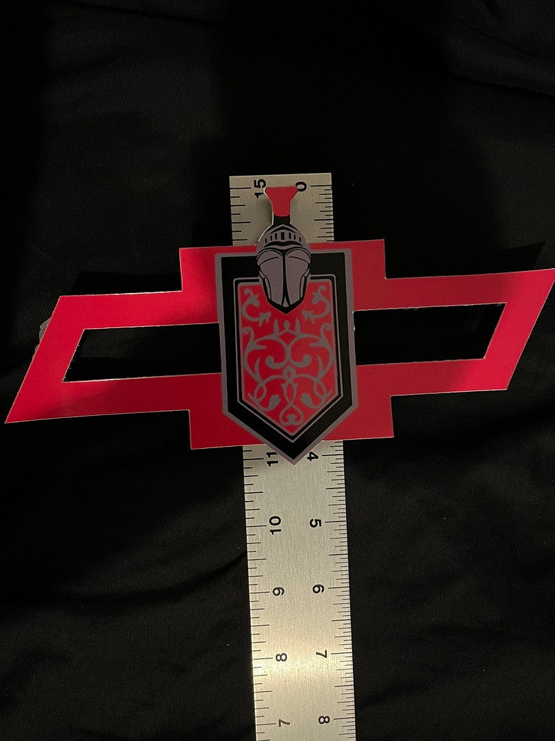 Monte Carlo Logo With Chevy Logo Vinyl Sticker