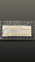 Gold Chevrolet Truck Vinyl Sticker