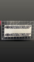 2 Piece C/k Style Chevrolet Chevy Gray Self Adhesive Vinyl Sticker