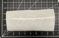 White Ford Vinyl Sticker