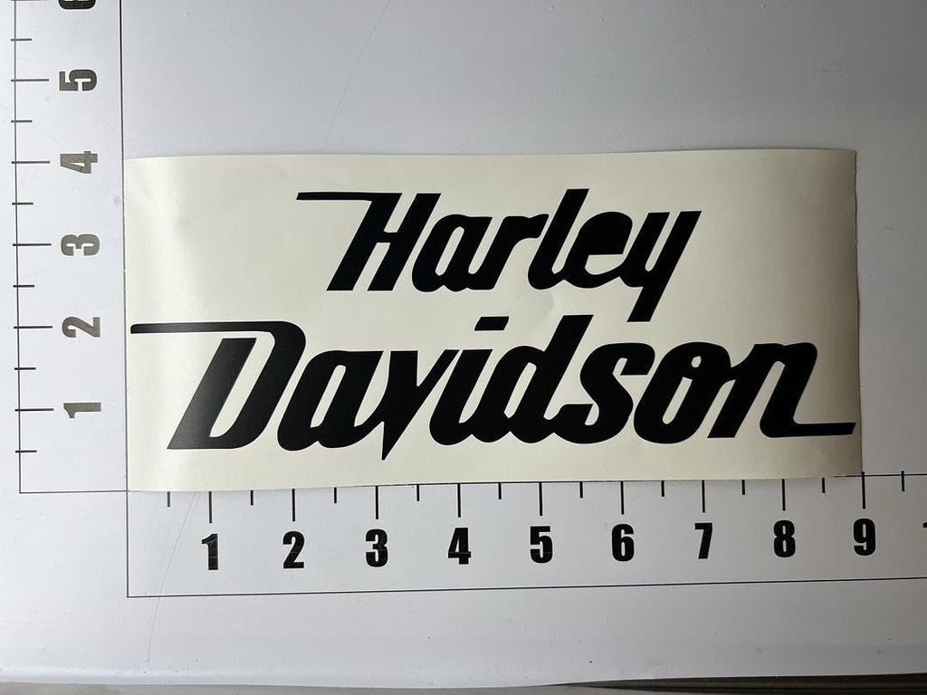 Black Harley Davidson Logo Vinyl Sticker