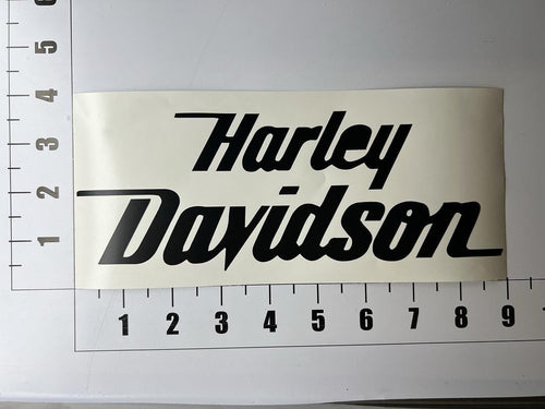 Black Harley Davidson Logo Vinyl Sticker