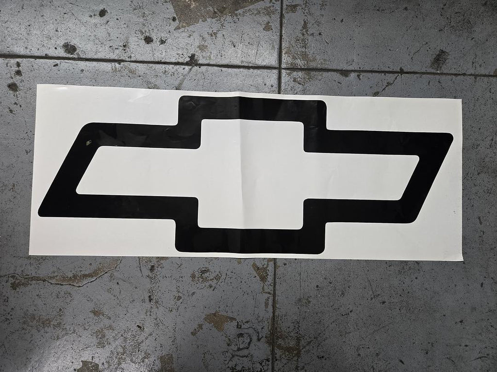 Chevy Outline Black Vinyl Sticker