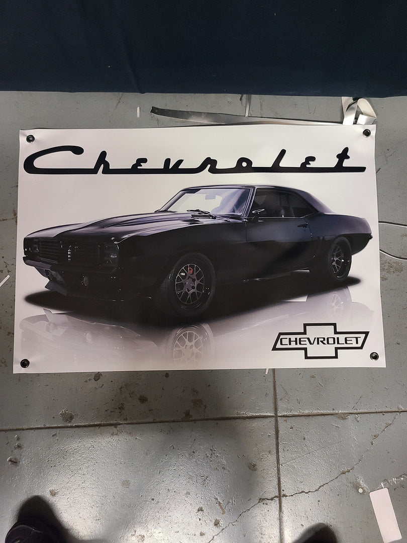 Black Chevrolet Camaro Poster original photo 1