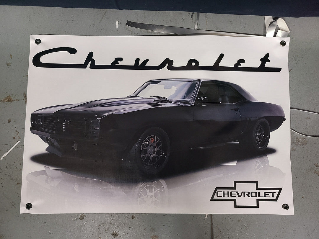 Black Chevrolet Camaro Poster original photo 2